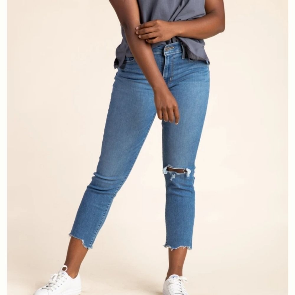 Levi's-724 High Rise Straight Crop New York Jeans‎ plus size